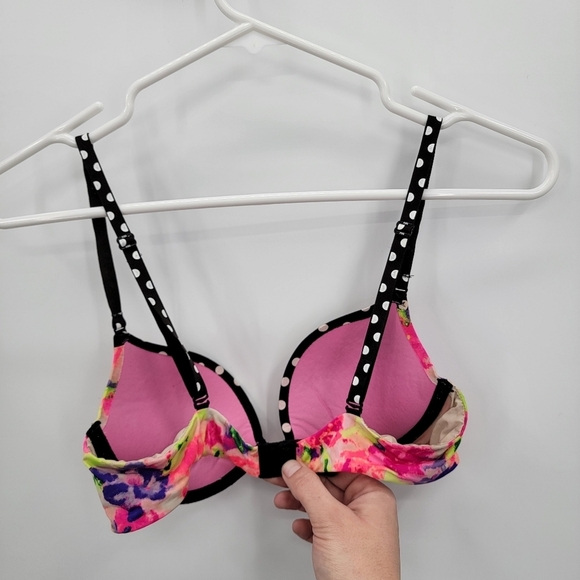 Pink Victoria's Secret Pink Campus Push-up Bra 34A - Picture 2 of 7